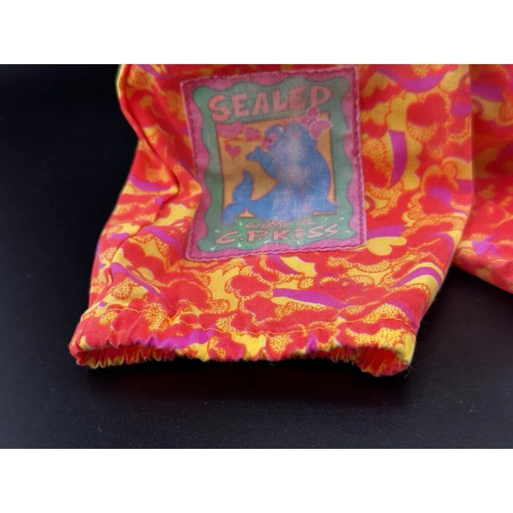 Vtg Cabbage‎ Patch Kissing Kids Doll Bright Color Clothes 1991 Hasbro Romper